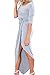Eliacher Women's Knitting Tucked Long Maxi Dresses Cocktail Sexy Party Dresses