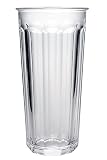 Luminarc Arc International Working Glass Storage Jar/Cooler with White Lid (Set of 4), 24 oz, Clear