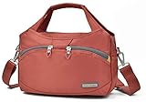 Crest Design Waterproof Nylon Crossbody Bags for Women Multi Pocket Shoulder Bag Travel Purse and Handbag