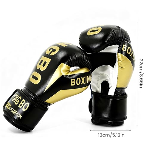 Hwtcjx Boxing Gloves, Boxing Gloves for Children, Boxing Gloves, Leather Bag for MMA, Muay Thai, Martial Arts, Sparring, Kickboxing, Sizes 6 oz, Suitable for Children Ages 3-12