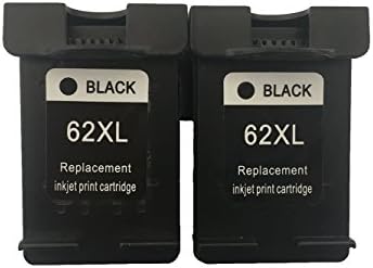Printer Ink Cartridge YOUTOP Replacement Ink Printers for HP 62XL C2P05AN(2 Black) Remanufactured high Yield Used In ENVY 5640 5642 5643 5644 5646 5660 7640 7645 OfficeJet 5740 5742 5745