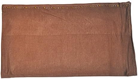 Zaffron Women's Jersey Hijab Scarf with Embellished Edge