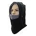 UNIQME Winter Balaclava Face Mask for Men Women, Fleece Windproof Ski Face Mask, Balaclava Hood (Black&Grey)