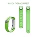 AK for Fitbit Alta Bands, Replacement Fitbit Bands for Fitbit Alta/Alta HR with Metal Clasp (Green, Small)
