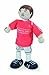 Budkins Soccer Player Footballer #5 Toy Figure, Red