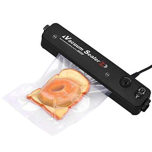 Weytoll Vakuumiergerät, Folienschweißgerät für Sous Vide Kochen, Folien bis 28 cm Breite, Trockene Feuchte Lebensmittel…