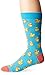 K. Bell Men's Classics Novelty Crew Socks, Rubber Ducks (Aqua), Shoe Size: 6-12