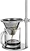 Gourmia GVD9320 Pour Over Stand Coffee Station - Freestanding Drip Coffee Stand with Reusable Stainless Steel Cone Filter - Make Coffee Directly into Mug, Cup or Thermos - Stainless Steel
