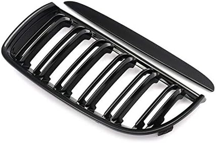 Ricoy Gloss Black Front Kidney Grill Grilles For 2005-2008 325i 328i Sedan Wagon E90 E91 4 Door (Dual Slat) - Image 4
