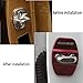 4Pcs Nismo Glossy Red Car Door Lock Protective Cover Case Emblem Sticker Decal Fit For 90% Vehicles