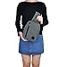 ZYSUN Sling Bag,Crossbody Shoulder Bag, Casual Daypacks Travel Backpack For Women Men (Gray)