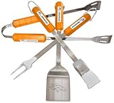 NFL Denver Broncos 4-Piece Barbecue Set
