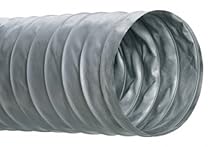 Hi-Tech Duravent S-LD Series Metalized Film Air/HVAC Duct Hose, Silver, 10