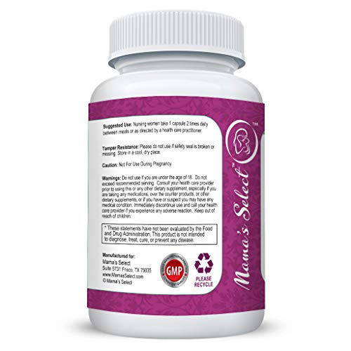 Breastfeeding Supplement with Fenugreek Plus Blessed Thistle, Fennel Seed, & Marshmallow Root