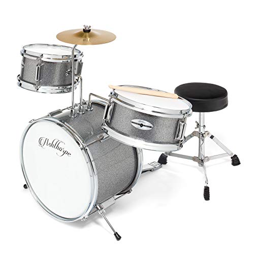 Ashthorpe 3Piece Complete Kids Junior Drum Set Children's Beginner