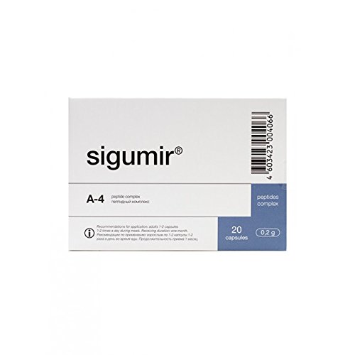 Sigumir A-4 - Cartillage Peptide Bioregulator Complex - 20 x 200 Milligram Tablets Sigumir A-4 - Cartillage Peptide Bioregulator Complex - 20 x 200 Milligram Tablets