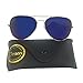 Desen Unisex Adult Aviator Sunglasses (Gold Blue)