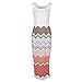 EFINNY Women Bohemia Ethnic Printed Sleeveless Beach Evening Dress