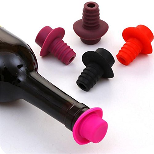 Click Here to See More Images SNNplapla Silicone Reusable Champagne & Wine-Bottle Caps Stoppers Corks Savers Sealers Plugger FDA Food Grade 1 Pc Color Randomly send