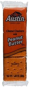 Image of Austin Cheese Crackers with Peanut Butter 1.38 Ounce (8 Pack) Quick Snack & Small Storage Space Friendly!