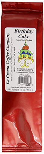 La Crema Coffee Birthday Cake, 1.5-Ounce Packages (Pack of 24)