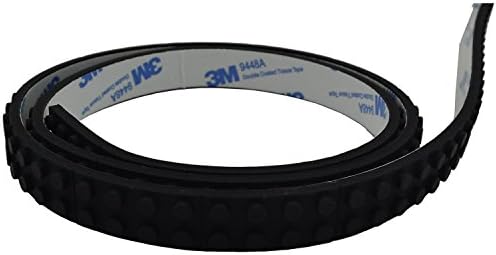 Toy Block Tape For Building Blocks, Lego And Nimuno Compatible Loops Tape, With 3M Self Adhesive Strips, 3.26 Feet (1 Roll, Black)