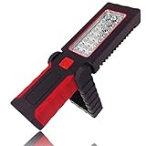 Rotating Magnetic Swivel 24 LED Worklight Flashlight with Hanging Hook and Magnetic Back