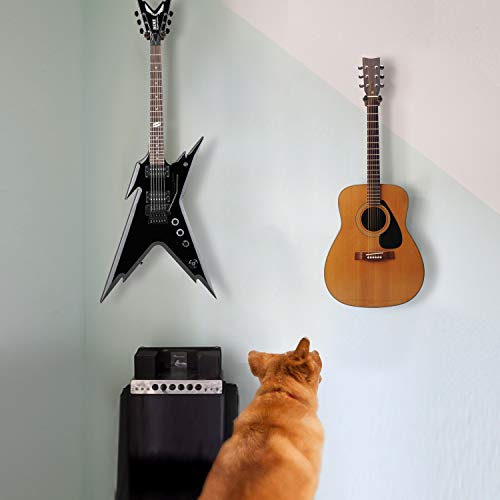 Guitar Ukulele Wall Mount Hanger - 2 Pack Hook Holder for Ukulele, Bass, Electric, Acoustic, Banjo and other String Instrument by Jamver