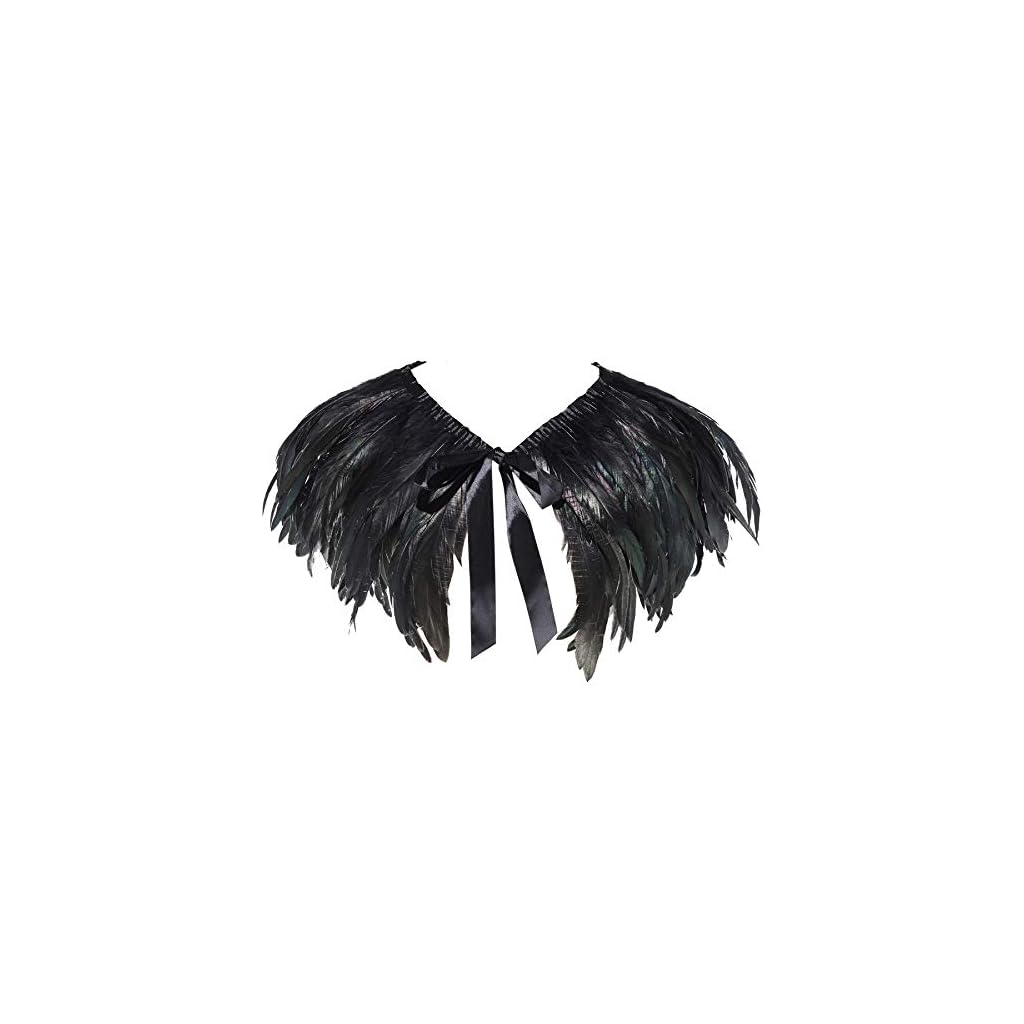 BABEYOND 1920s Feather Collar Shawl Gatsby Cape Stole Halloween Shrug ...