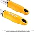Cheese Grater & Zester, Stainless Steel Blade + Protective Cover - Cheese, Lemon, Chocolate & Vegetables Grater, Simi-Soft,Ergonomically Designed Handle for Comfort (yellow)