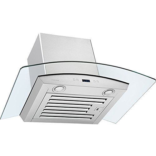 CAVALIERE 30" Wall Mounted Stainless Steel/Glass Kitchen Range Hood 900 CFM SV218D-30