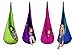 AMAZEYOU Kids Swing Hammock Pod Chair - Child's Rope Hanging Sensory Seat Nest Indoor Outdoor Use Inflatable Pillow - Great Children, All Accessories Included (Pink R)