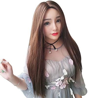 D Sj Korean Wig Female Long Straight Hair No Bangs Fashion Face