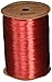 Berwick Offray Imperial Red Pearlized Raffia Ribbon, 1/4'' Wide, 100 Yards, 7MM