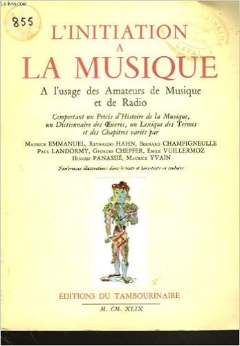 Linitiation A La Musique A Lusage Des Amateurs De -
