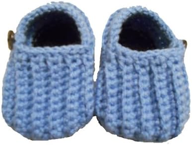 Sweet Lullabiez Handmade Lazy Day Loafers in Blue & Black / Baby Shoes Booties