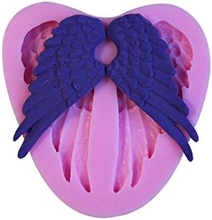 Dachun Angel Wing Fondant Silicone Sugar Craft Molds for Cake Decoration, Mini