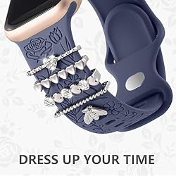 DaQin Flower Engraved Band Compatible with Apple