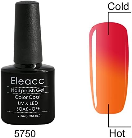 Eleacc Temperature Changing Colour Nail Lacquers Soak Off UV LED Gel Polish Gelpolish 7.3ml (5750)