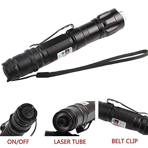 High Power Green Light Pointer, Loyalfire Tactical Pen Visible Beam with Adjustable Focus for Hunting Hiking Outdoor Projector Travel Flashlight LED Interactive Baton - Thumbnail 7