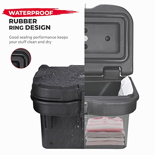 KEMIMOTO UTV Bed Box For Storage Compatible With Polaris Ranger 500 570 900 1000/XP General 1000