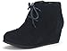DREAM PAIRS Toddler/Little Kid/Big Kid Girl's Low Wedge Heel Booties Shoes