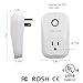 Smart Plug, Wahom Wi-Fi Plug Wireless Smart Socket Romote Control Your Devices from Anywhere, No Hub Required, Compatible with Alexa (2 Pack)