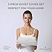 California Design Den 3 Pc King Size Duvet Cover Set -Winner Good Housekeeping Best Bedding Awards 2025, 400 Thread Count, 100% Cotton,Sateen Duvet Cover Cotton,Button Closure,Corner Ties - Light Grey