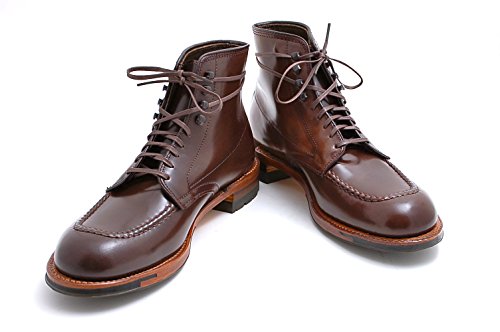 Shoeslulu 30" Premium Flat Waxed Cotton Bootlaces Shoelaces (29.5 in. (75 cm), Cigar Brown)