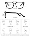 MEETSUN Blue Light Blocking Glasses Nerd Eyeglasses Clear Frame,Anti Blue Lights Computer Reading Gaming Glasses For Women Men (2 Pack Black + clear lens, 53)