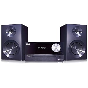 LG CM2460 Mini Hifi installatie met stereo luidsprekers (1 paar, 100 Watt RMS) chroom/zwart