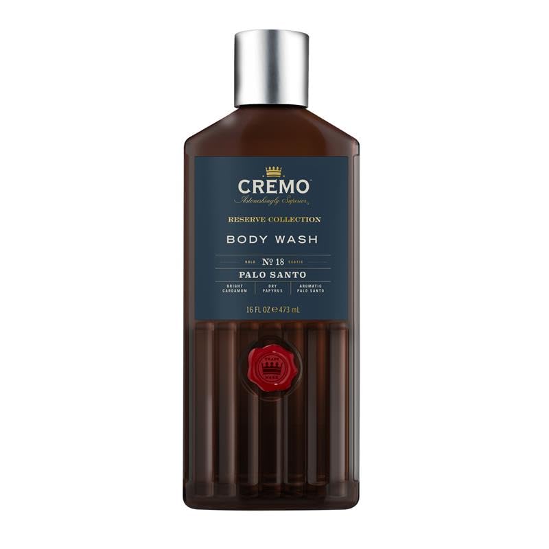 Cremo Reserve Collection Body Wash, Duschgel für Herren für Body Skincare, Palo Alto luxuriöser Duft, 473 ml