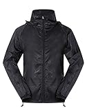 Cheering Men's Windbreaker Lightweight Jacket Super Quick Dry UV Protect Coat