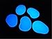 Raytheon Toys Glow In The Dark Blue Stones 100pcs | Non Toxic Resin Pebbles, Luminous Gravel, Small Size | For Home Decor, Arts & Crafts, Walkways, Garden, Plants, Aquarium, Driveways, Paths & More